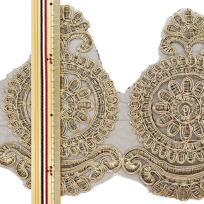 [From quantity 5] HandicraftTrim "embroideryTrim About 17.3cm Gold GY-93-19-10]