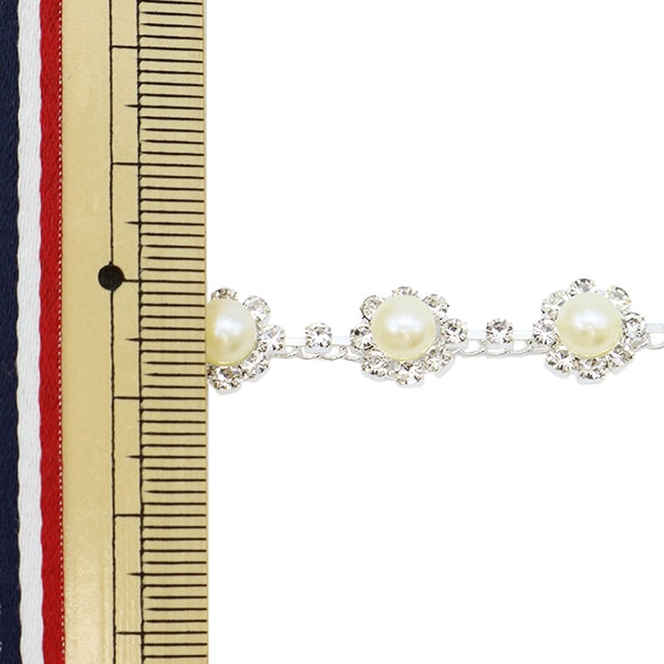 [From quantity 5] HandicraftTrim "GorgeousTrim Width 9mm Silver GY-86-18-6]