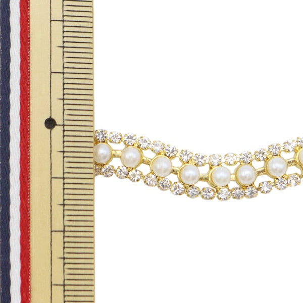 [From quantity 5] HandicraftTrim "GorgeousTrim Width about 9mm gold wave GY-86-18-11G]