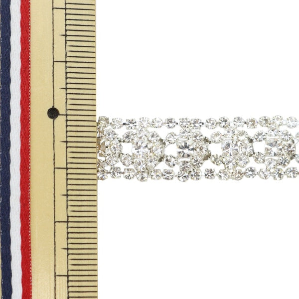 [From quantity 5] HandicraftTrim "GorgeousTrim Width about 1.2cm Silver GY-86-19-12S]