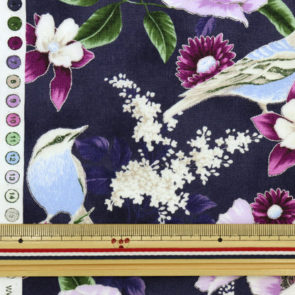 [From quantity 5] Fabric "USA Cotton Fly Free Deep Amethyst Silver T7760-701S"