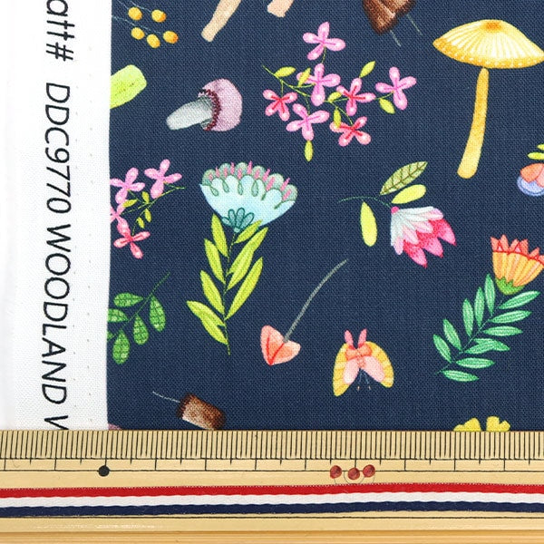 [From quantity 5] Fabric "USA Cotton Woodland Wimsey DDC9770-Navyd"