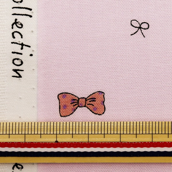 [From quantity 5] Fabric "Antibacterial and deodorantSheeting PETIT Ribbon Lavender PTC1121-4-B]