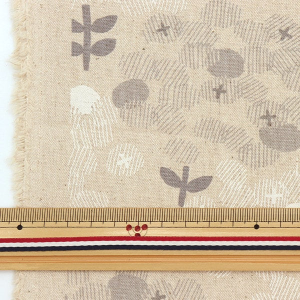 [From quantity 5] Fabric "Cotton hee canvas anabel generated x white 850366-1-1"