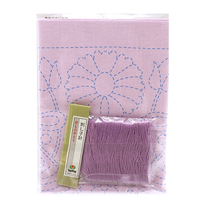 Embroidery kit "Hand-sewn Flower Fukin Kit SASHIKO WORLD FRANCE Happiness Yurikaze KSW-019" TULIP Tulip