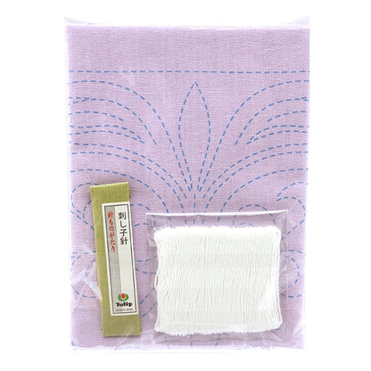 Embroidery kit "Hand-sewn Flower Fukin Kit SASHIKO WORLD France Eternal Oath KSW-020" TULIP Tulip