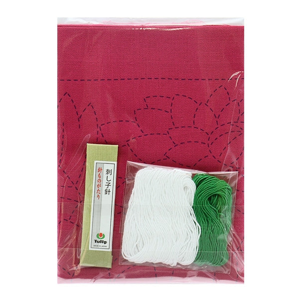 Embroidery kit "Hand-sewn Flower Fukin Kit SASHIKO WORLD MEXICO Dahlia KSW-024" TULIP Tulip