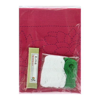 Embroidery kit "Hand-sewn Flower Fukin Kit SASHIKO WORLD MEXICO Dahlia KSW-024" TULIP Tulip