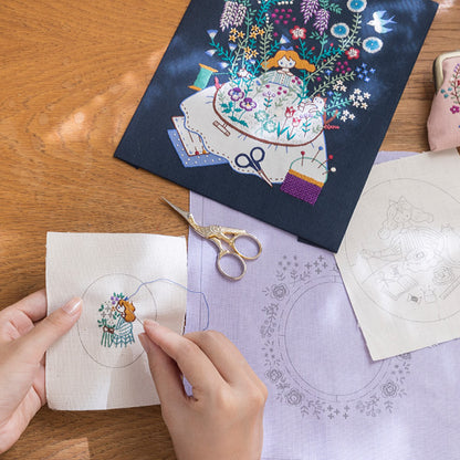 Embroidery kit "Hana and My Story Maguchi 542114" Lecien Lecien COSMO Cosmo