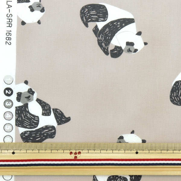 [来自数量5] 织物 “美国棉花熊猫SRR1682-fog”