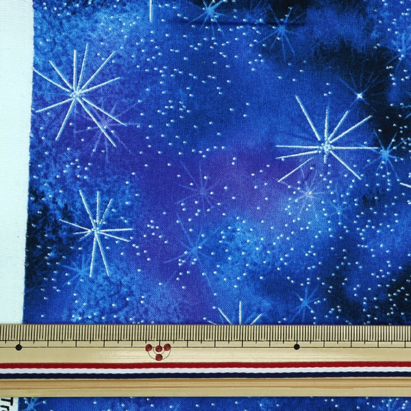 [From quantity 5] Fabric "USA Cotton Sparkling Sky Indigo SKY-CM8863"
