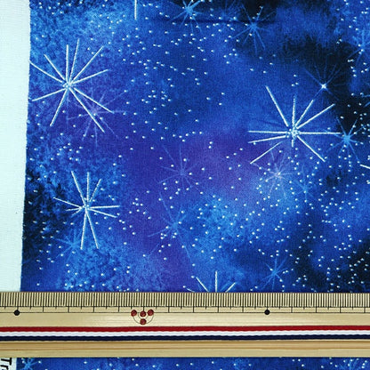[From quantity 5] Fabric "USA Cotton Sparkling Sky Indigo SKY-CM8863"