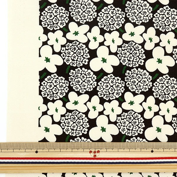 [From quantity 5] Fabric "Ukono Cool Broad Mini Bouquet White Up5810-C" COTTON KOBAYASHI