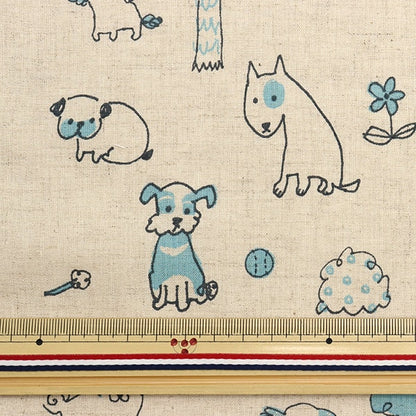 [From quantity 5] Fabric "Cotton linenSheeting One Co-Blue PTMF-128-BL]