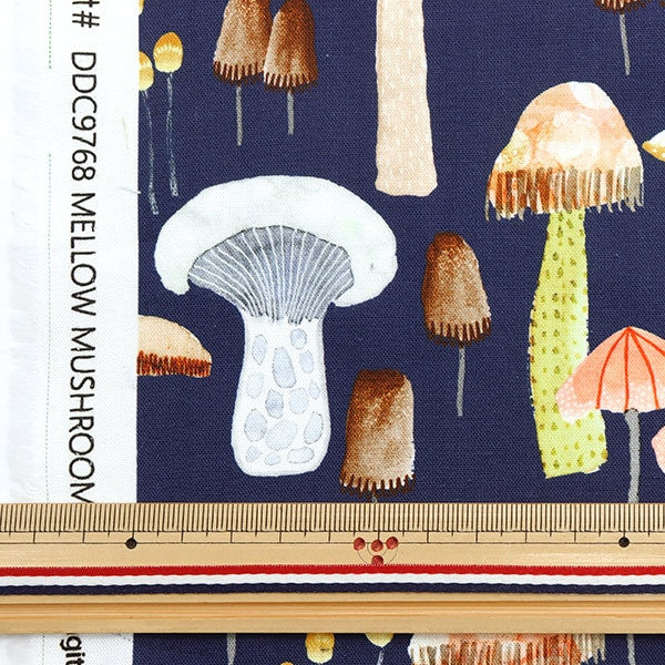 [From quantity 5] Fabric "USA Cotton Mellow Mushroom DDC9768-Navyd"