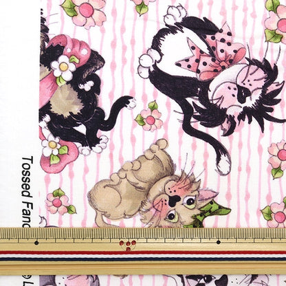 [From quantity 5] Fabric "USA Cotton Loralie Designs Fancy Cats 692-471"