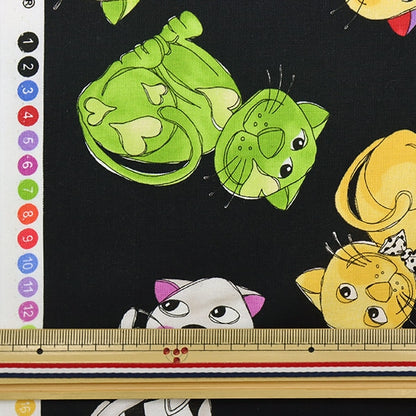 [From quantity 5] Fabric "USA Cotton Loralie Designs Happy Cats 692-427"