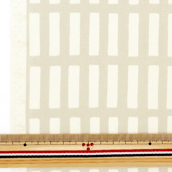 [From quantity 5] Fabric "FrenchOxford Lattice Milkti 38074-1A]