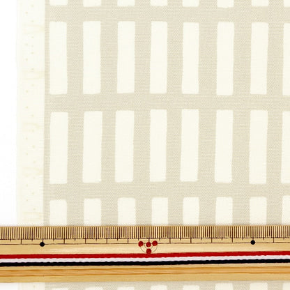 [From quantity 5] Fabric "FrenchOxford Lattice Milkti 38074-1A]