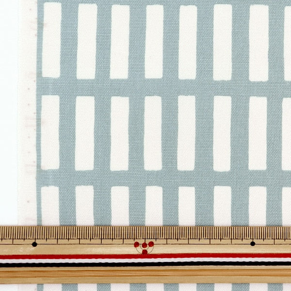 [From quantity 5] Fabric "FrenchOxford Lattice Pale Blue 38074-1C]