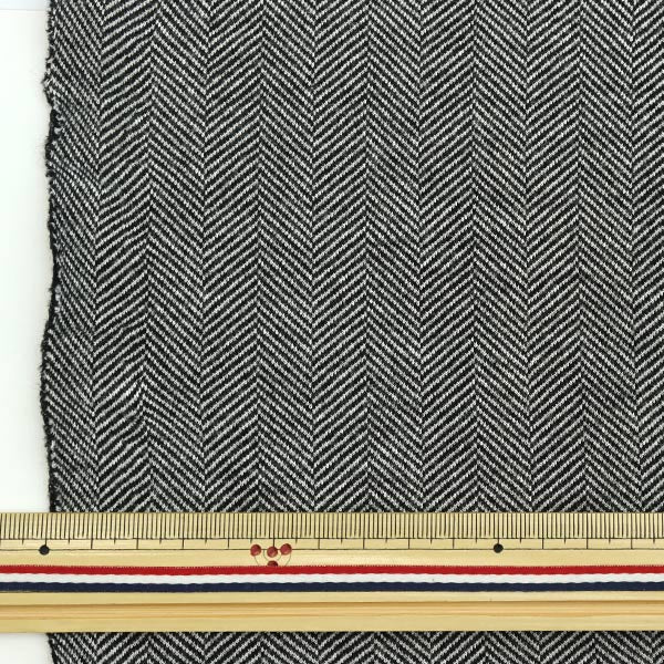 [From quantity 5] Fabric "Knit herringboneJacquard Monotone HTH31303]