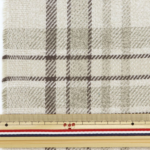 [From quantity 5] Fabric "Tsuydoton Light Beige RMD3237-01"
