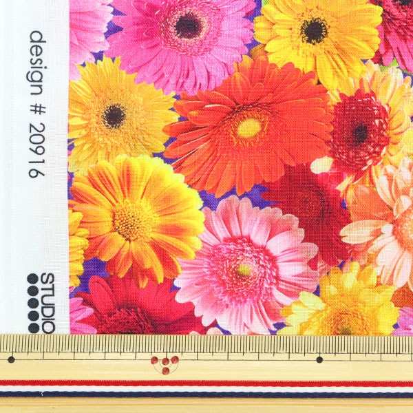 [From quantity 5] Fabric "USA Cotton Imaginings Summer (Flower Pattern) 20916-193"