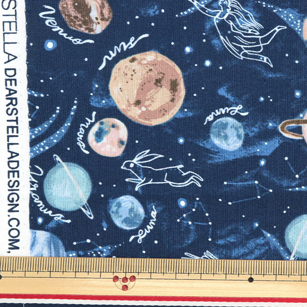 [From quantity 5] Fabric "USA Cotton Planets SRR1854-MULTI"