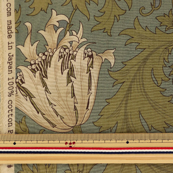 [From quantity 5] Fabric "Moda Best of Morris Best of Morris Sheeting Anemone Light Blue 8217-18]