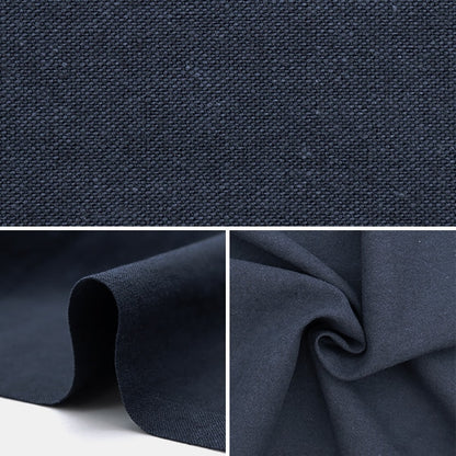 [From quantity 5] Fabric "Linen Wool Cotton Navy KOF-33-NV"