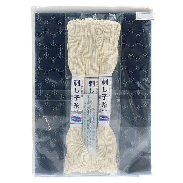 Embroidery kit "SashikoKit at a glance at the glance of the flower festival Kakugame Ai SK-413] Olympus