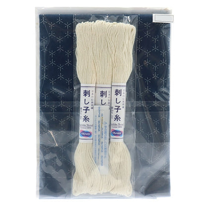 Embroidery kit "SashikoKit at a glance at the glance of the flower festival Kakugame Ai SK-413] Olympus