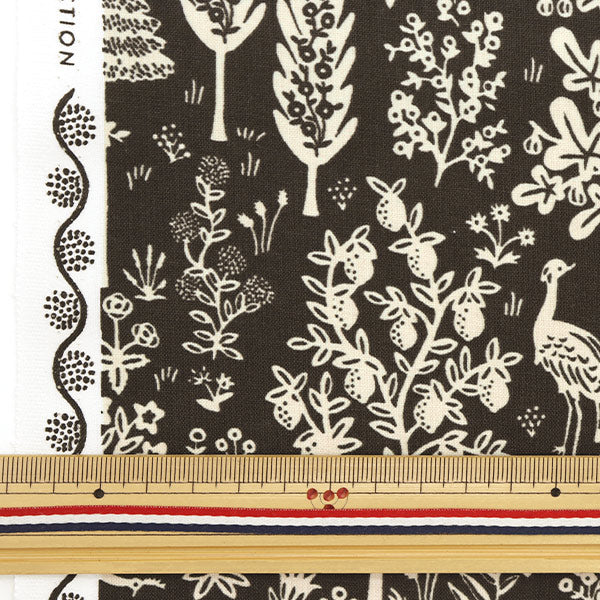[From quantity 5] Fabric "USA Cotton Manjarishylt Black RP708-BK1"