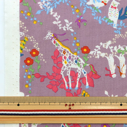 [From quantity 5] Fabric 『Sheeting Horaguchi Kayo Flower Lift Gray HKF-68GRY]