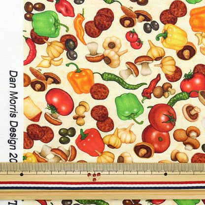 [From quantity 5] Fabric "Pizza topping 28521-E"
