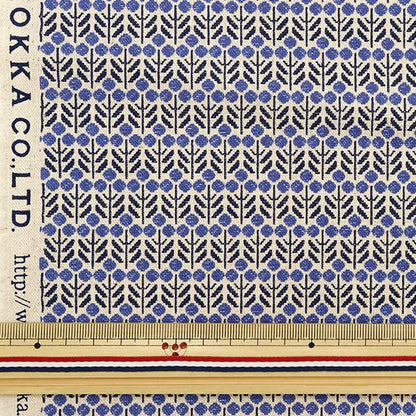 [From quantity 5] Fabric "Cotton hemp canvas Mimosa YKA-91060-2C" KOKKA