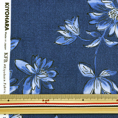 [来自数量5] 织物 “ Emiko Collection板十字靛蓝（Indigo）海军SEC2403-NV”