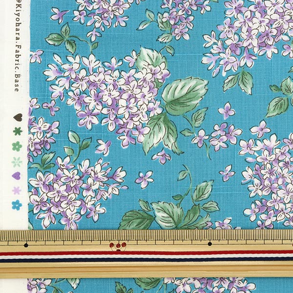 [From quantity 5] Fabric "Emiko Collection Slab Cross Lilac (Lilac) Blue SEC2404-BL"