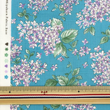 [From quantity 5] Fabric "Emiko Collection Slab Cross Lilac (Lilac) Blue SEC2404-BL"