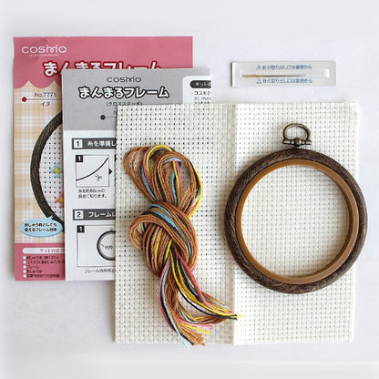 Embroidery kit "Manmaru frame dog No.7771" Lecien Lecien COSMO Cosmo