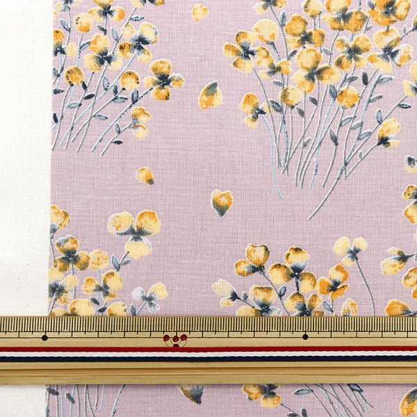 [From quantity 5] Fabric "MOMEN-T moment cotton linenSheeting Violet Light Purple 148-1255-I2]