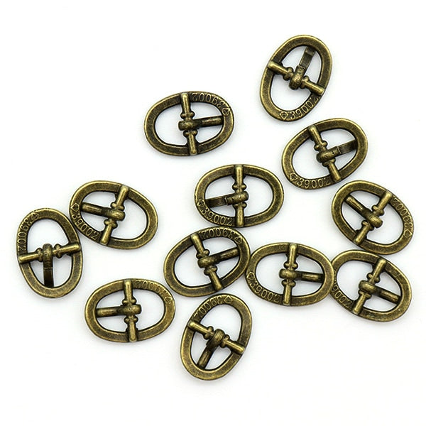 手芸金具 『ミニバックル 内寸8mm MB0813AG アンティークゴールド』