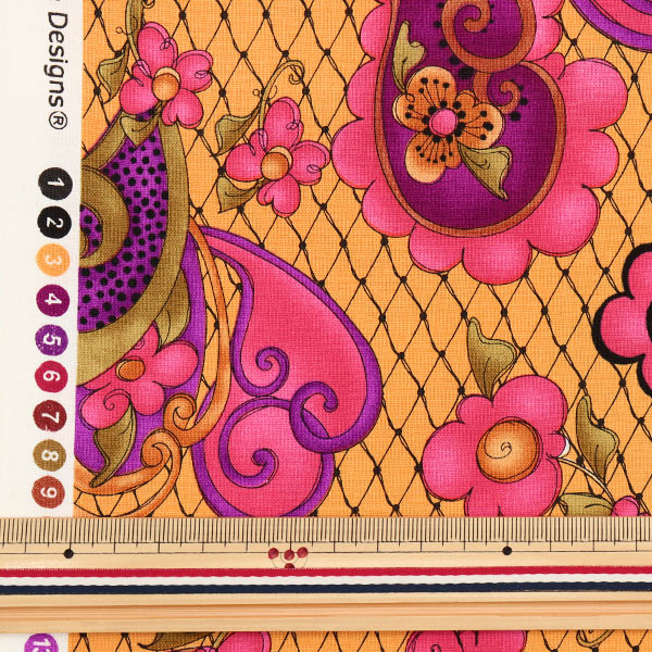 [From quantity 5] Fabric "USA Cotton Loralie Designs Paisley Pattern 692-490"