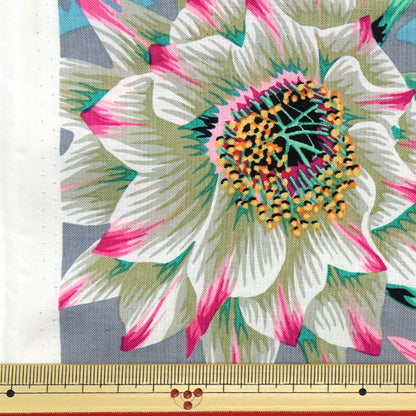 [From quantity 5] Fabric "USA Cotton Kaffe Fassett Cactus Flower PJ096-TAWNY"
