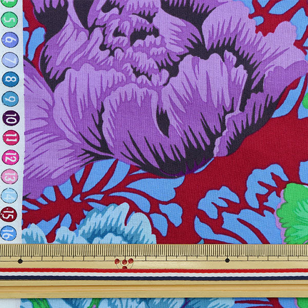 [From quantity 5] Fabric "USA Cotton Kaffe Fassett Brocade Pionie PJ062-Cool"