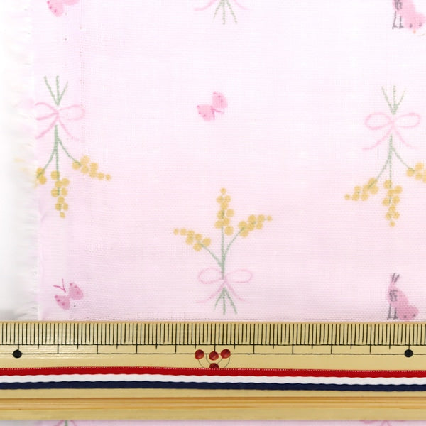 [From quantity 5] Fabric 『double gauze Me-in baby Mimosa to Kotori Pink MAIMF-060-P]