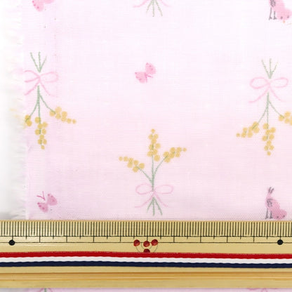 [From quantity 5] Fabric 『double gauze Me-in baby Mimosa to Kotori Pink MAIMF-060-P]