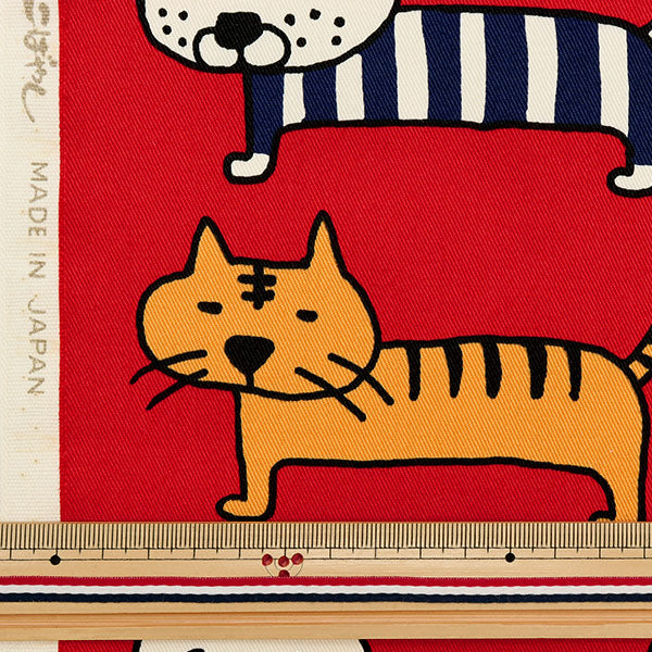 [From quantity 5] Fabric "Twill lines BIG KTS6838-B" COTTON KOBAYASHI