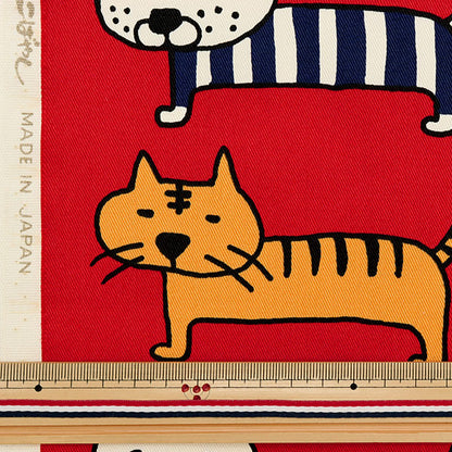 [From quantity 5] Fabric "Twill lines BIG KTS6838-B" COTTON KOBAYASHI
