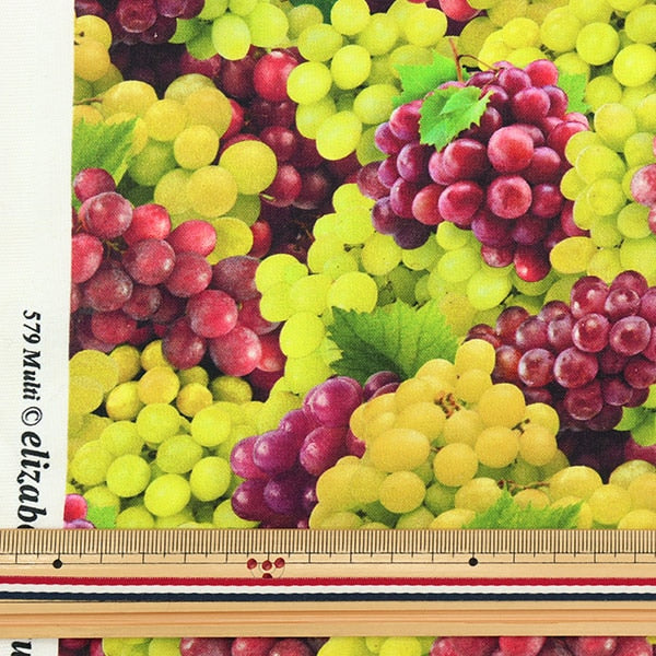 [From quantity 5] Fabric "USA Cotton Food Festival Pattern 579-MULTI"